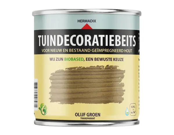 Hermadix Tuindecoratiebeits Transparant Olijf Groen 763 Hermadix Tuindecoratiebeits Transparant Olijf Groen 763