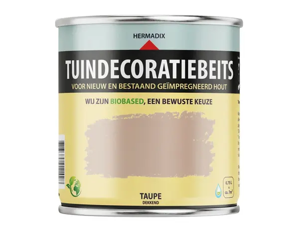 Hermadix Tuindecoratiebeits Dekkend Taupe 716 Hermadix Tuindecoratiebeits Dekkend Taupe 716