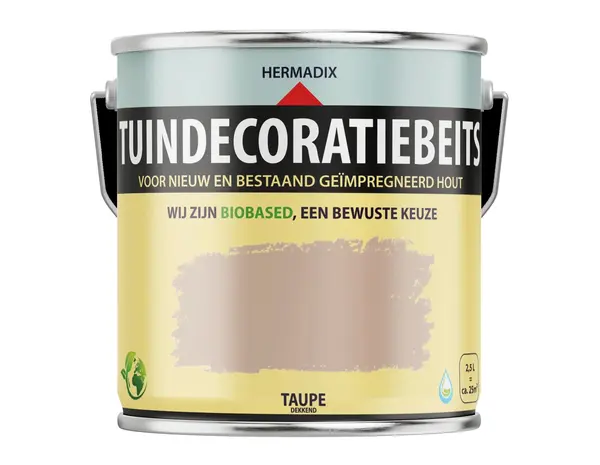 Hermadix Tuindecoratiebeits Dekkend Taupe 716 Hermadix Tuindecoratiebeits Dekkend Taupe 716