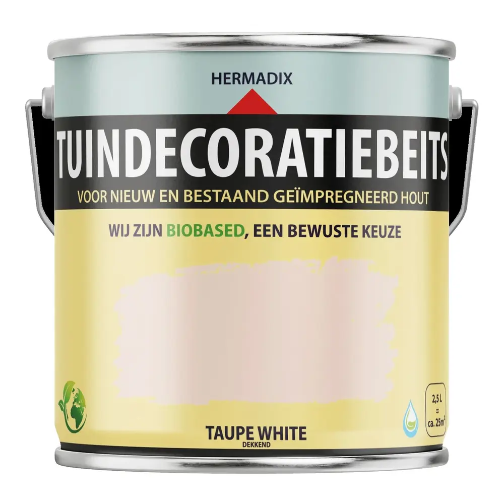 Hermadix Tuindecoratiebeits Dekkend Taupe White 717 Hermadix Tuindecoratiebeits Dekkend Taupe White 717