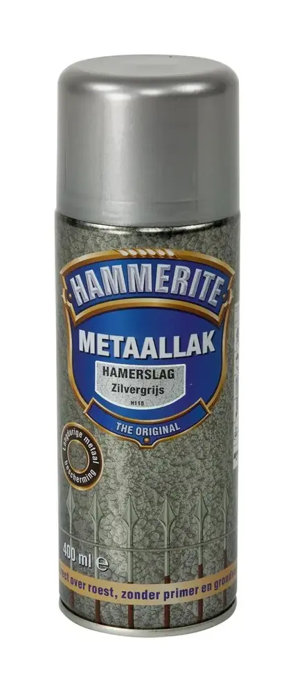 Hammerite Metaallak Hamerslag Zilvergrijs H115 Spuitbus Hammerite Metaallak Hamerslag Zilvergrijs H115 Spuitbus