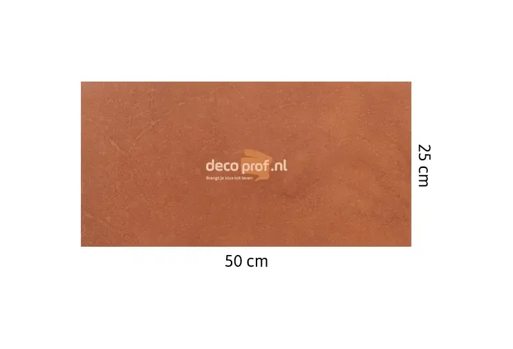 Leathr Chicque Cognac Uni Zelfklevend | 1 m² | 25 x 50 cm (8 tegels)