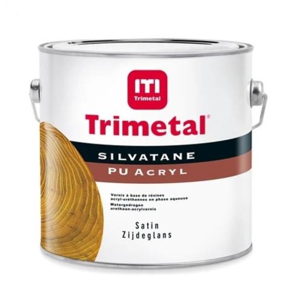 Trimetal Silvatane PU Acryl Satin | Zijdeglans Blanke Lak Trimetal Silvatane PU Acryl Satin | Zijdeglans Blanke Lak