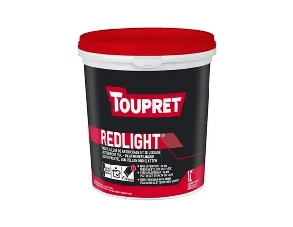 Toupret Redlight | Lichtgewicht Vulmiddel Toupret Redlight | Lichtgewicht Vulmiddel