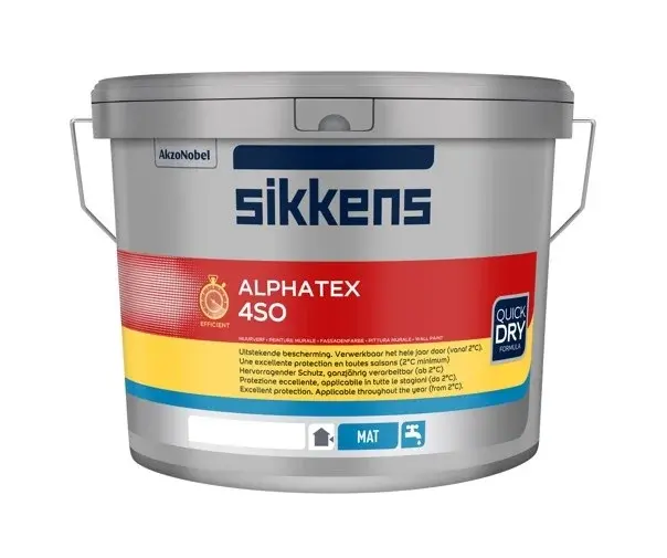 Alphatex 4SO Mat | Matte Gevelverf | 10 LTR | Wit