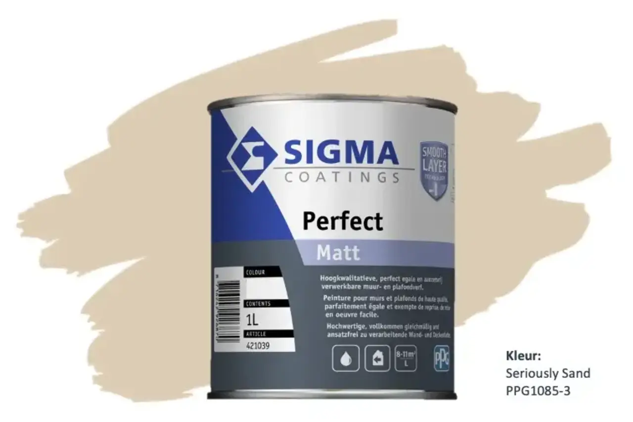 Sigma Perfect Matt | PPG1085-3 Seriously Sand Sigma Perfect Matt | PPG1085-3 Seriously Sand