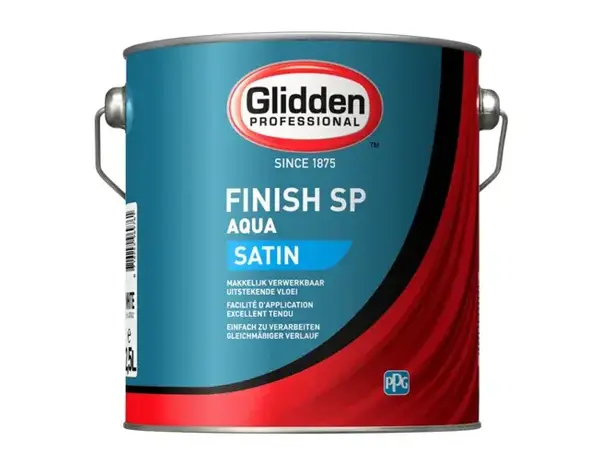Glidden Aqua Finish Satin SP | Zijdeglans Lakverf Binnen & Buiten Glidden Aqua Finish Satin SP | Zijdeglans Lakverf Binnen & Buiten
