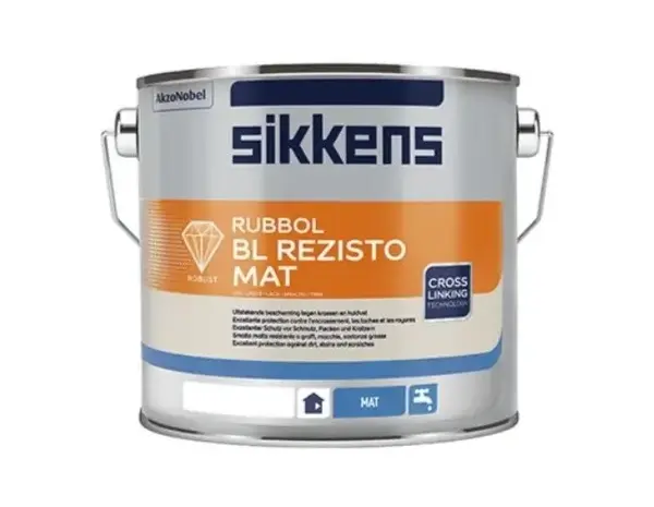 Sikkens Rubbol BL Rezisto Mat | Matte Lakverf Binnen Sikkens Rubbol BL Rezisto Mat | Matte Lakverf Binnen