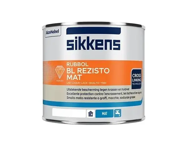 Sikkens Rubbol BL Rezisto Mat | Matte Lakverf Binnen Sikkens Rubbol BL Rezisto Mat | Matte Lakverf Binnen