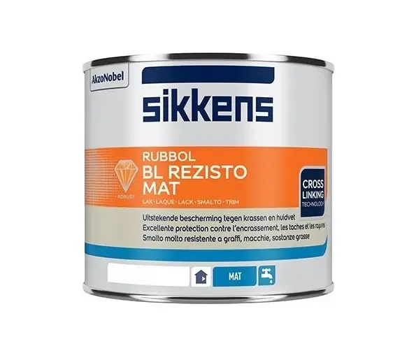 Decoprof.nl Rubbol BL Rezisto Mat | Matte Lakverf Binnen | 500 ML | Wit aanbieding