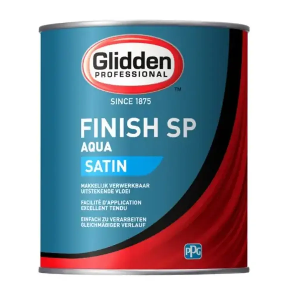 Glidden Aqua Finish Satin SP | Zijdeglans Lakverf Binnen & Buiten Glidden Aqua Finish Satin SP | Zijdeglans Lakverf Binnen & Buiten