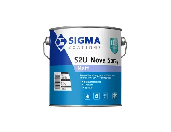 Sigma S2U Nova Spray Matt | Verspuitbare Matte Lakverf Binnen Sigma S2U Nova Spray Matt | Verspuitbare Matte Lakverf Binnen
