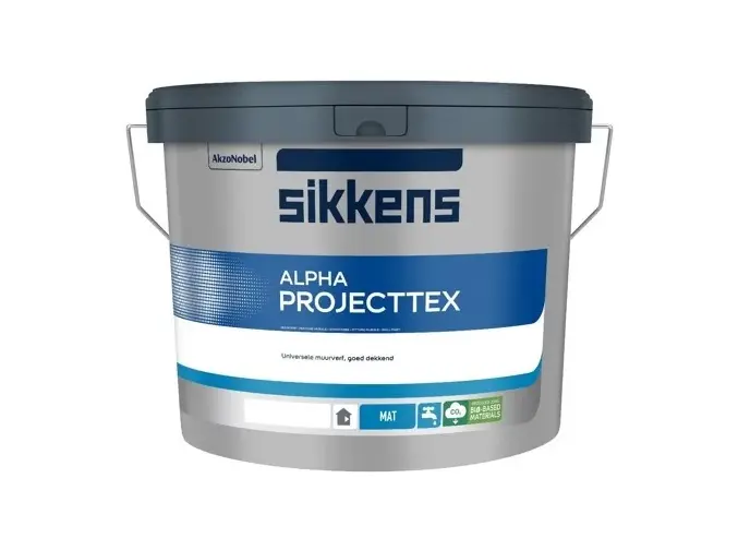 Decoprof.nl Alpha Projecttex | Matte Muurverf | 10 LTR | Wit aanbieding