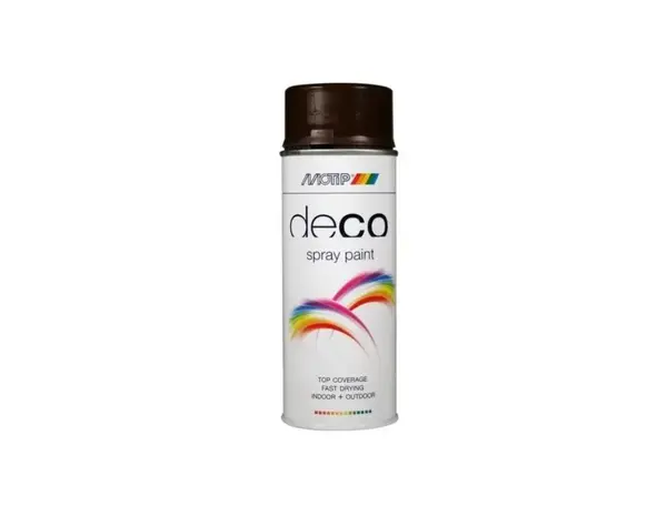 MoTip Deco Colourspray Hoogglans RAL8017 Chocolade Bruin MoTip Deco Colourspray Hoogglans RAL8017 Chocolade Bruin