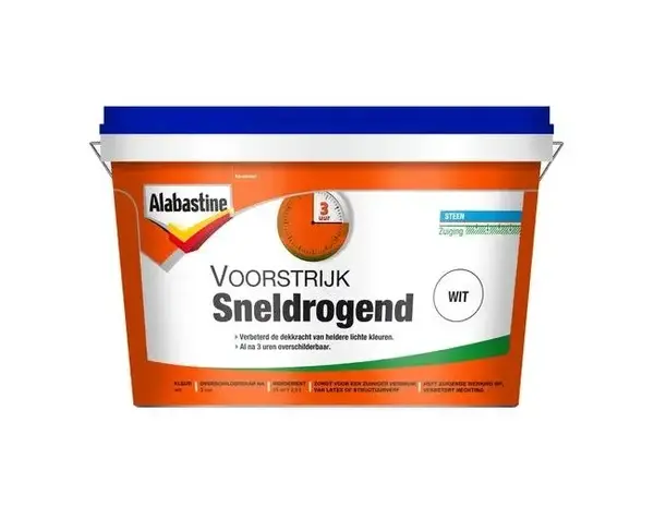 Alabastine Sneldrogende Voorstrijk Dekkend Alabastine Sneldrogende Voorstrijk Dekkend
