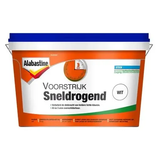 Decoprof.nl Sneldrogende Voorstrijk Dekkend | 2,5 LTR | Wit aanbieding