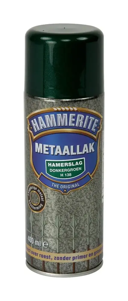 Hammerite Metaallak Hamerslag Donkergroen H138 Spuitbus Hammerite Metaallak Hamerslag Donkergroen H138 Spuitbus