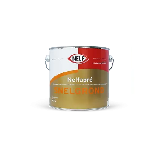 Nelfapre Snelgrond | Sneldrogende Grond| en Voorlak Buiten | 2,5 LTR | Wit