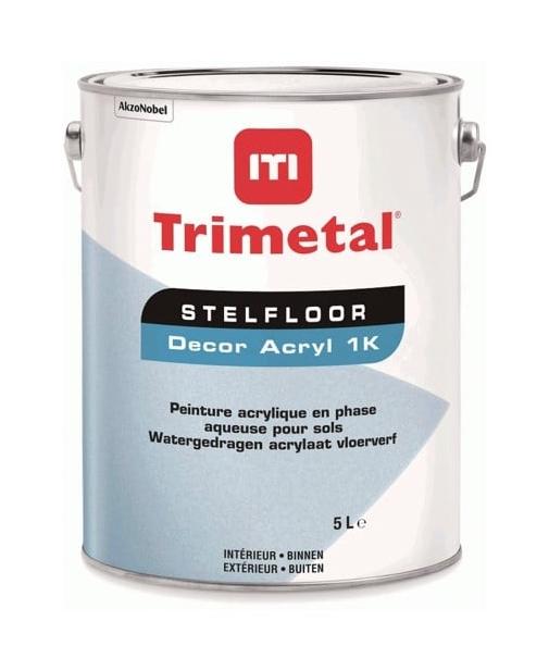 Stelfloor Decor Acryl 1K  | Zijdeglans Vloerverf | 1 LTR | Lichte kleur
