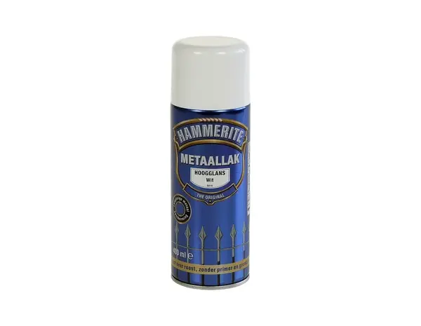 Hammerite Metaallak Hoogglans Wit S010 Spuitbus