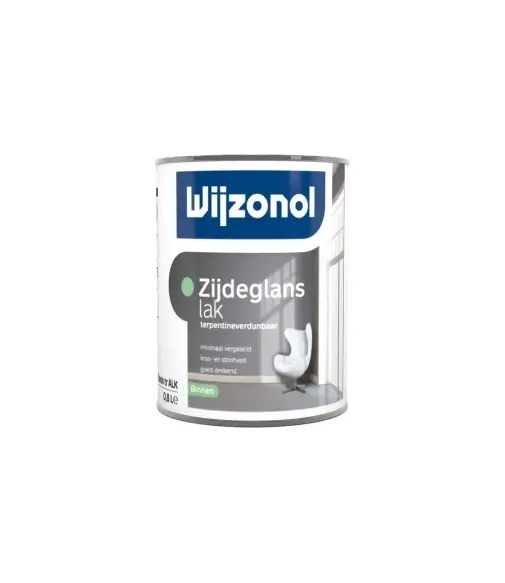 Zijdeglanslak Terpentineverdunbaar | Lakverf Binnen | 500 ML | Wit