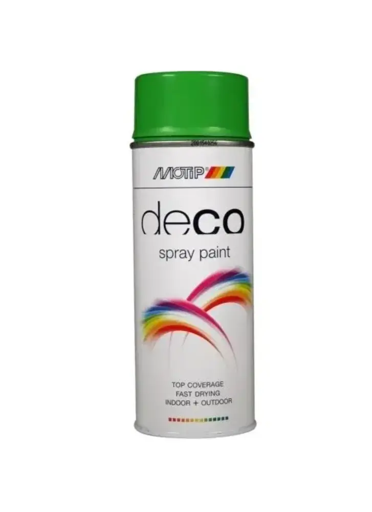 MoTip Deco Colourspray Hoogglans RAL6018 Geelgroen MoTip Deco Colourspray Hoogglans RAL6018 Geelgroen