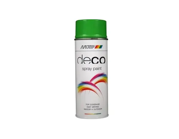 MoTip Deco Colourspray Hoogglans RAL6018 Geelgroen MoTip Deco Colourspray Hoogglans RAL6018 Geelgroen