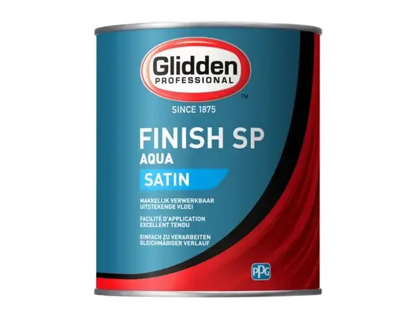 Glidden Aqua Finish Satin SP | Zijdeglans Lakverf Binnen & Buiten Glidden Aqua Finish Satin SP | Zijdeglans Lakverf Binnen & Buiten