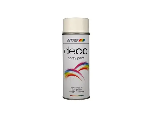 MoTip Deco Colourspray Mat RAL9010 Helder Wit MoTip Deco Colourspray Mat RAL9010 Helder Wit
