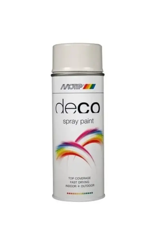 MoTip Deco Colourspray Hoogglans RAL7035 Lichtgrijs MoTip Deco Colourspray Hoogglans RAL7035 Lichtgrijs