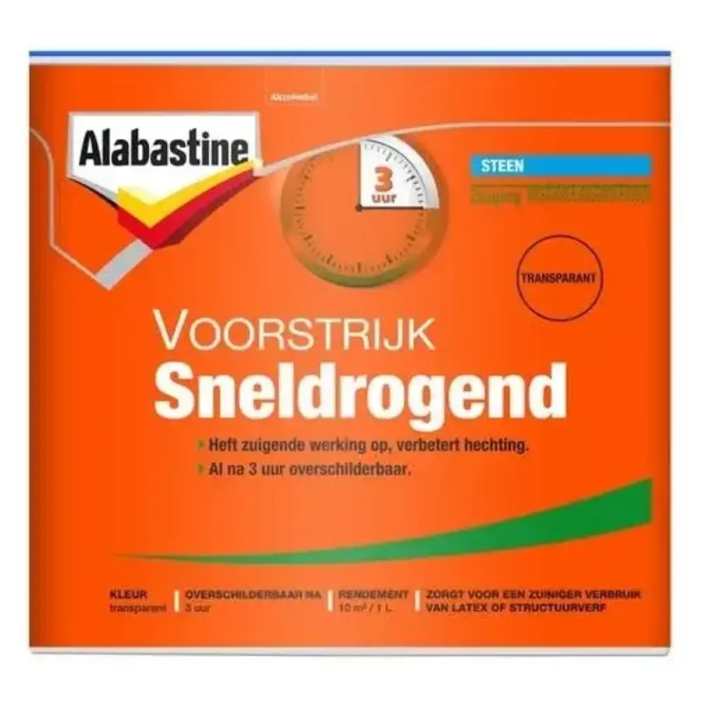 Alabastine Sneldrogende Voorstrijk Transparant