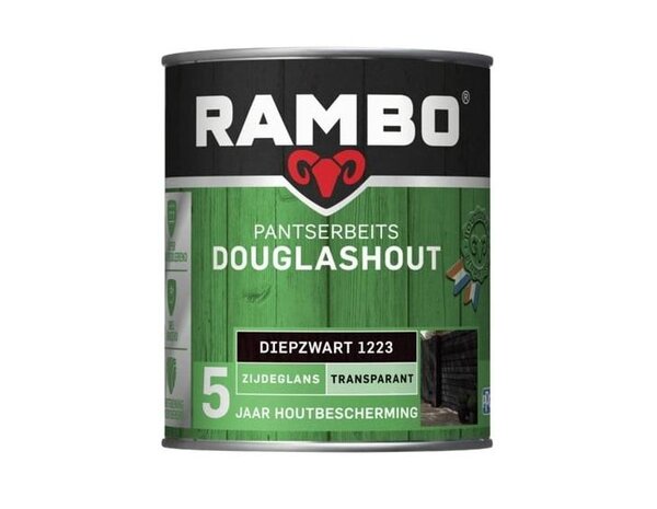 Rambo Douglas Beits Transparant Diepzwart 1223