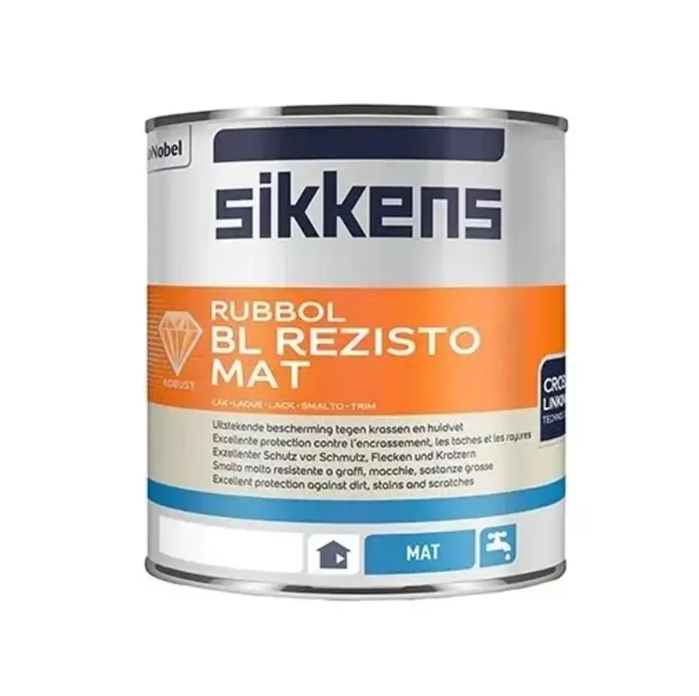 Sikkens Rubbol BL Rezisto Mat | Matte Lakverf Binnen Sikkens Rubbol BL Rezisto Mat | Matte Lakverf Binnen