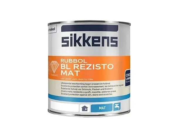 Sikkens Rubbol BL Rezisto Mat | Matte Lakverf Binnen Sikkens Rubbol BL Rezisto Mat | Matte Lakverf Binnen