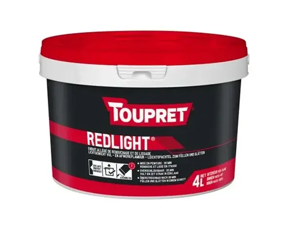 Toupret Redlight | Lichtgewicht Vulmiddel Toupret Redlight | Lichtgewicht Vulmiddel