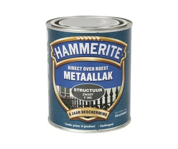 Metaallak Structuur Zwart F360 | 750 ML
