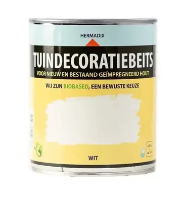 Hermadix Tuindecoratiebeits Dekkend Wit 705