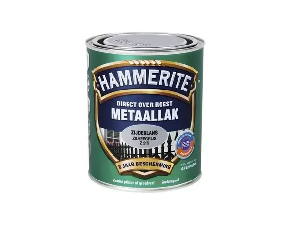 Hammerite Metaallak Zijdeglans Zilvergrijs Z215