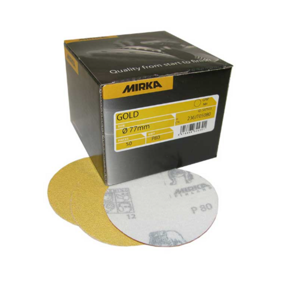 Mirka Gold Schuurschijven 77 mm 0 Gaten Mirka Gold Schuurschijven 77 mm 0 Gaten