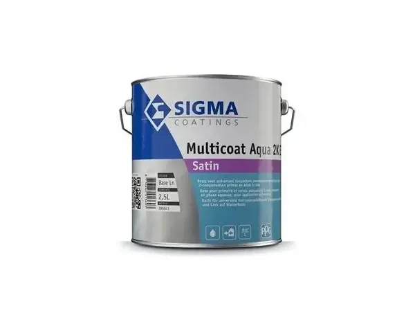 Sigma Multicoat Aqua 2K EP Satin | Zijdeglans Eén-pot-systeem Binnen & Buiten Sigma Multicoat Aqua 2K EP Satin | Zijdeglans Eén-pot-systeem Binnen & Buiten