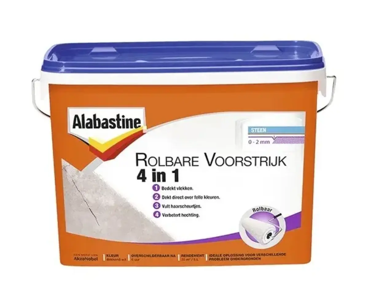 Alabastine Rolbare Voorstrijk 4 In 1 Alabastine Rolbare Voorstrijk 4 In 1