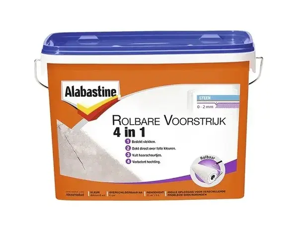 Alabastine Rolbare Voorstrijk 4 In 1 Alabastine Rolbare Voorstrijk 4 In 1