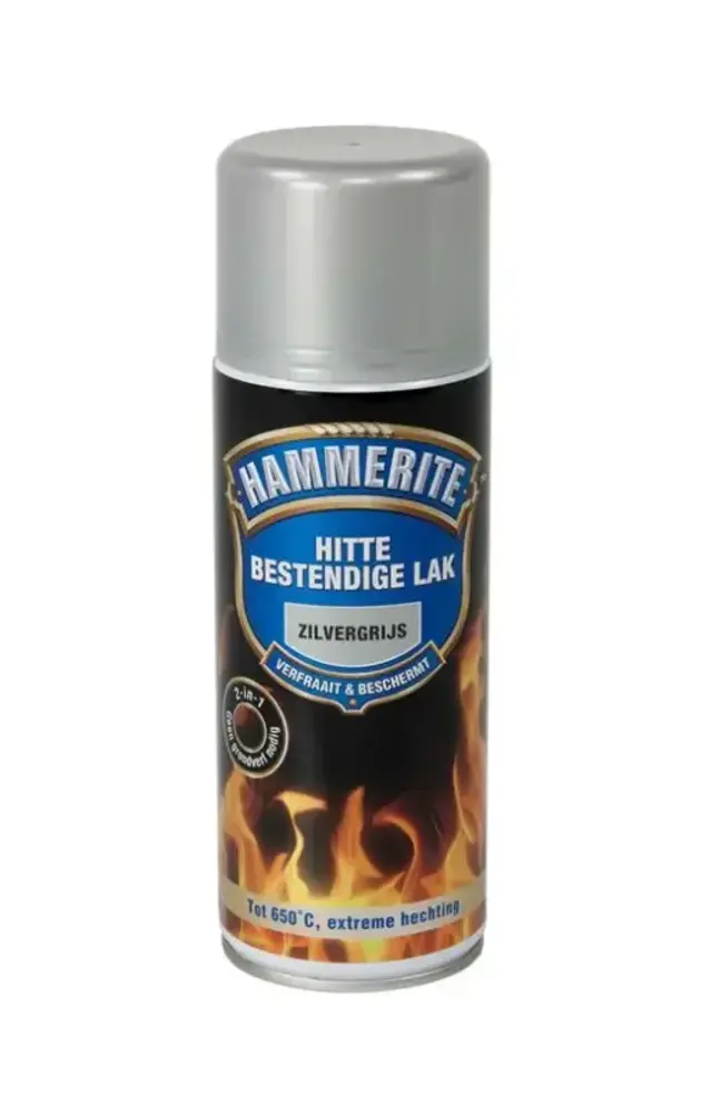 Hammerite Hittebestendige Lak Zilvergrijs Spuitbus Hammerite Hittebestendige Lak Zilvergrijs Spuitbus