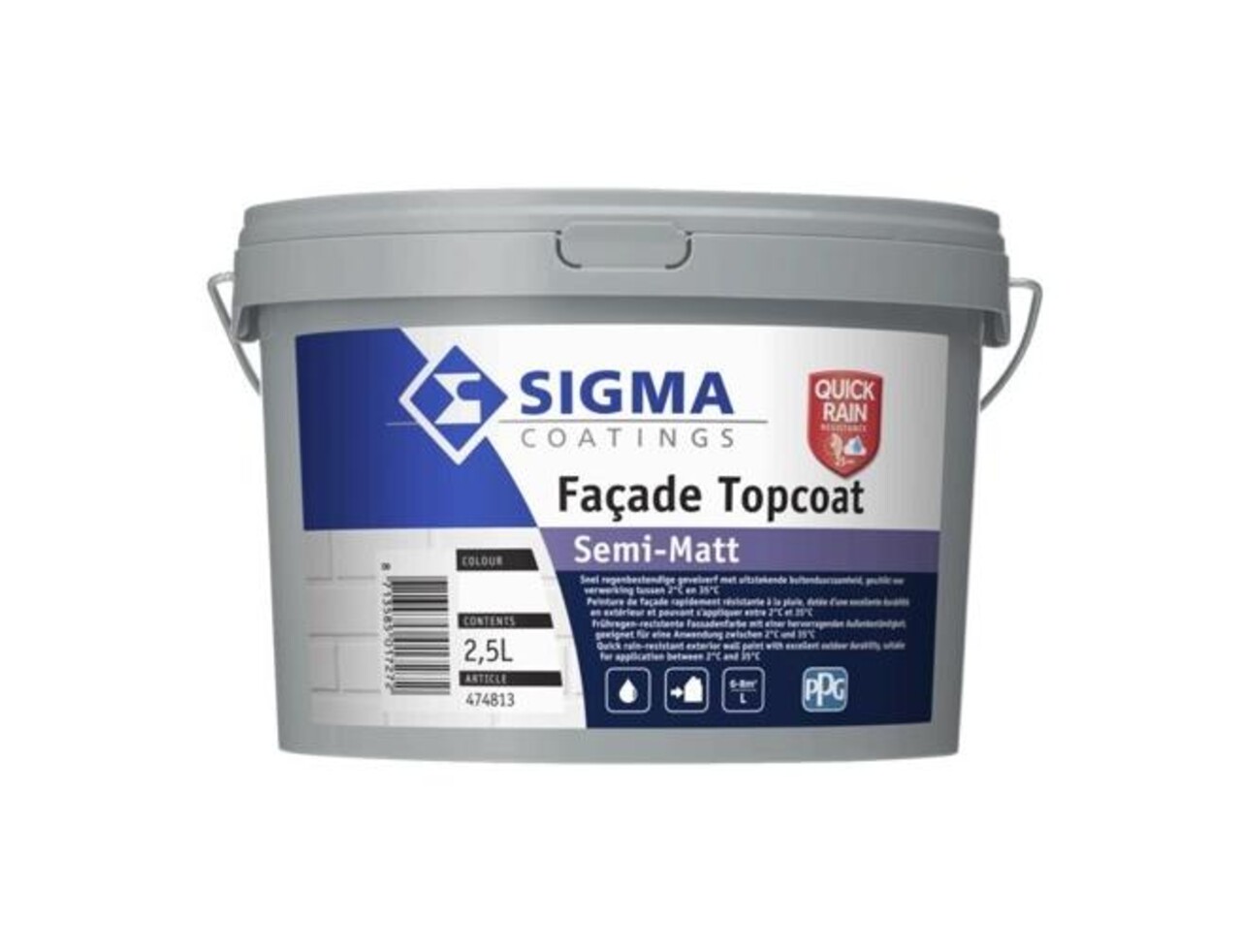 Sigma Facade Topcoat Semi-Matt | Zijdematte Gevelverf Sigma Facade Topcoat Semi-Matt | Zijdematte Gevelverf