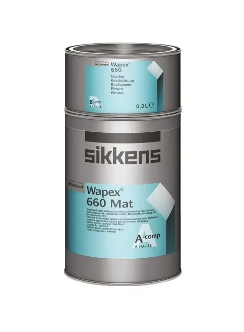 Decoprof.nl Wapex 660 Mat | 2K Matte Vloercoating | 1 LTR | Wit aanbieding