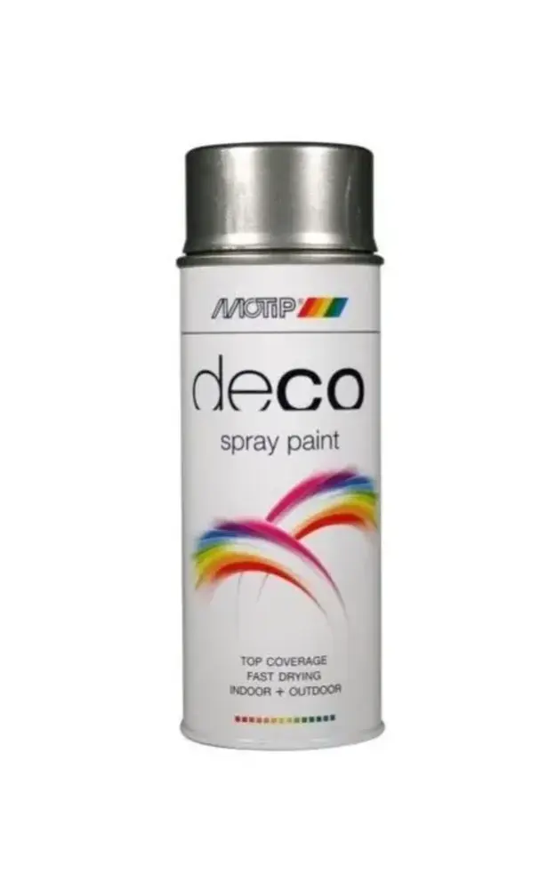 MoTip Deco Colourspray Hoogglans RAL9007 Aluminium Metallic MoTip Deco Colourspray Hoogglans RAL9007 Aluminium Metallic