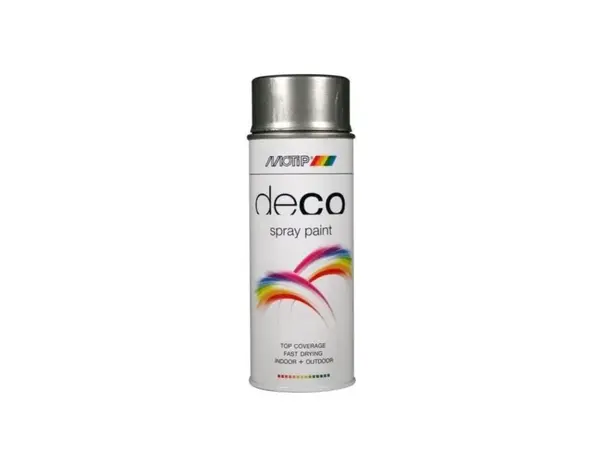 MoTip Deco Colourspray Hoogglans RAL9007 Aluminium Metallic MoTip Deco Colourspray Hoogglans RAL9007 Aluminium Metallic