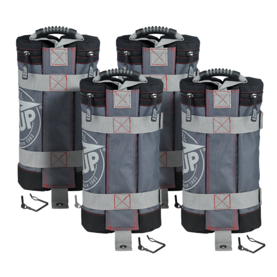 E-Z UP Deluxe Gewichtzakken - 18 kg