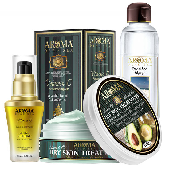 Aroma Dead Sea Traitement de l'eczéma, du psoriasis ou de la peau très sèche/rouge/sensible du visage