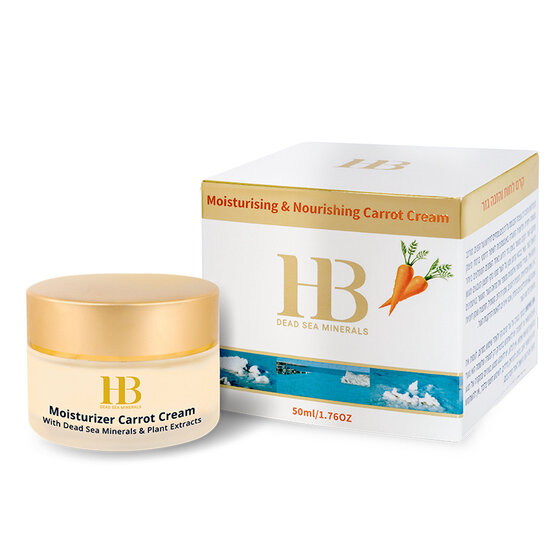 HB Dead Sea Minerals Crème de carotte hydratante et nourrissante 24H